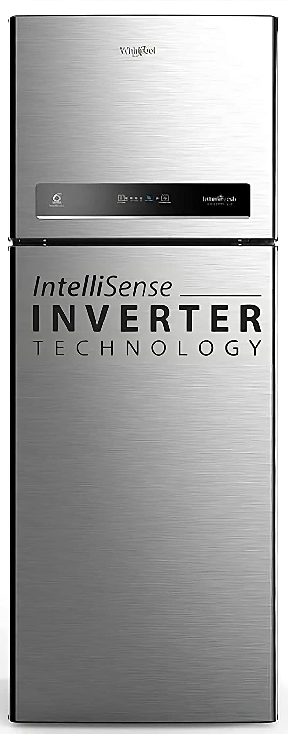 Whirlpool 340 L 3 Star Inverter Frost-Free Double Door Refrigerator (INTELLIFRESH INV CNV 355 3S, German Steel, Convertible, 2022 Model)