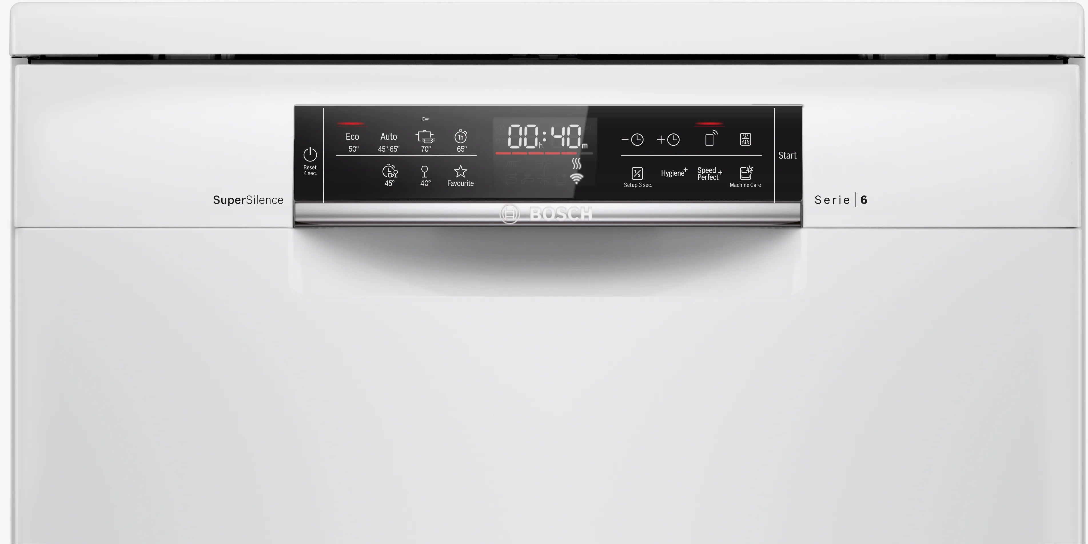 Bosch SMS6ZCW37Q Series 6 Bosch free-standing dishwasher 60 cm White
