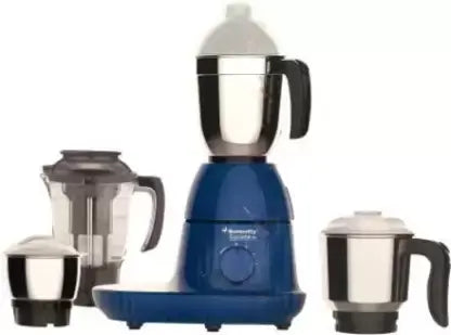 Butterfly Cyclone 750 Mixer Grinder (4 Jars, blue)