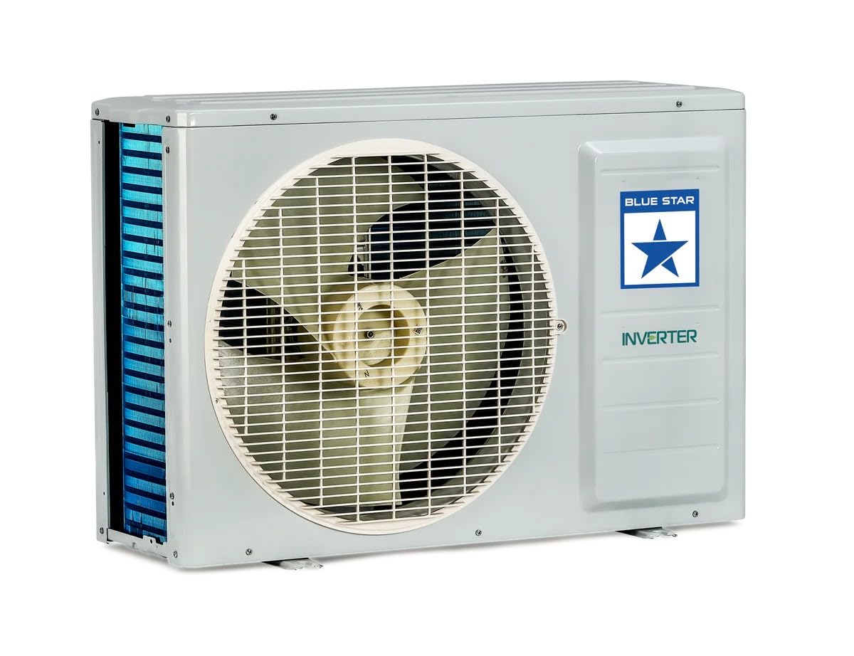 Blue Star 2 Ton 3 Star Split Inverter AC (Turbo Cool, Hexa Inverter Technology, 5-in-1 Convertible Cooling, Comfort Sleep, Energy Saver, IB324TKU, Copper Condenser) White