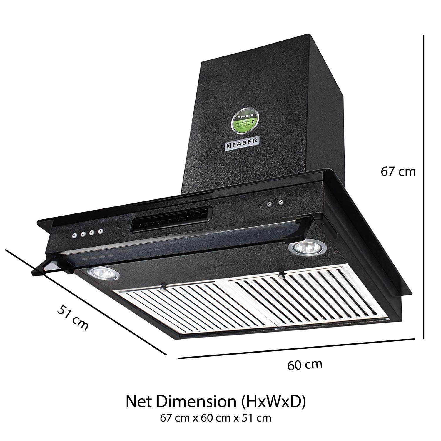 Faber 90 Cm 1000 M3/Hr Straight Glass Kitchen Chimney (Hood 3N1 Aerostation Glamour Ft Ab Ltw90, 2 BFs, Antique BK)