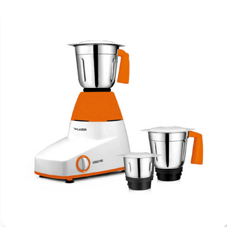 Lazer Genius Pro 3 Jars 750W Mixer Grinder (White Orange)