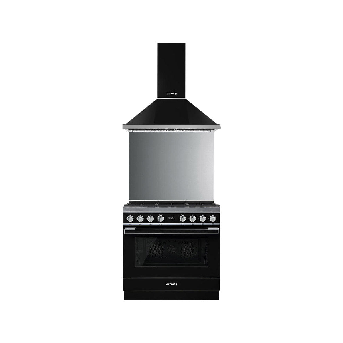 Smeg Portofino CPF9GMBL Range Cooker: 6 Burners, Double Oven, Blue