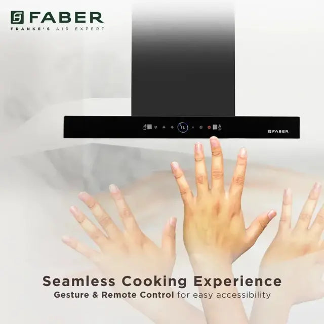 Faber 75Cm Wall Mount Chimney - HOOD DAZZLE BLDC IN HC SC FL BK: Sleek & Efficient Kitchen Ventilation