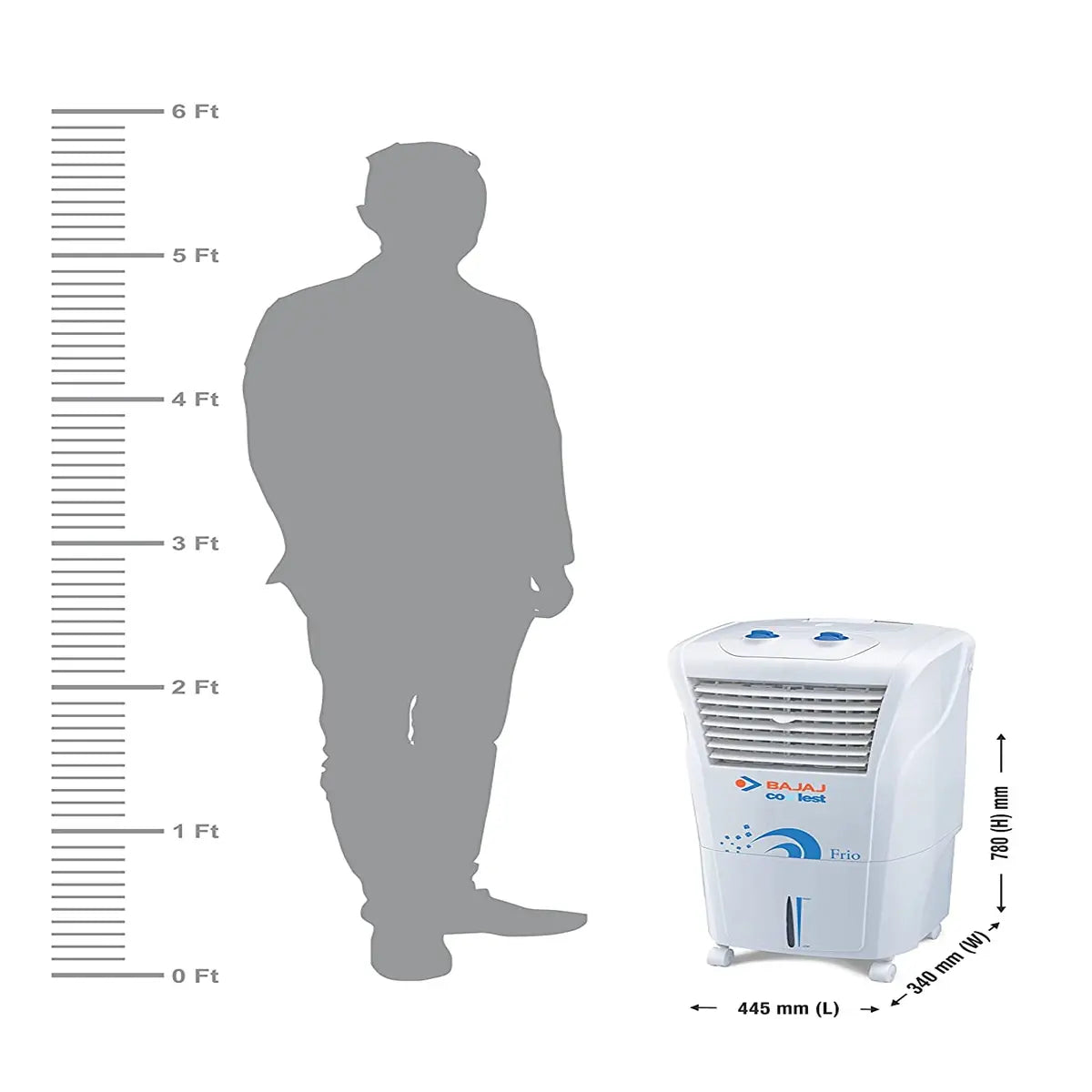 Bajaj Frio 23 Ltrs Personal Air Cooler (White)