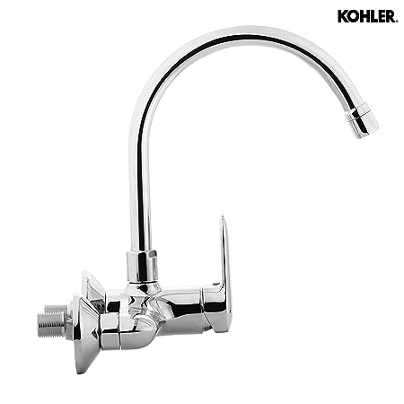 kohler K-99483IN-A4-CP Single handle wall mount kitchen faucet in polished chrome