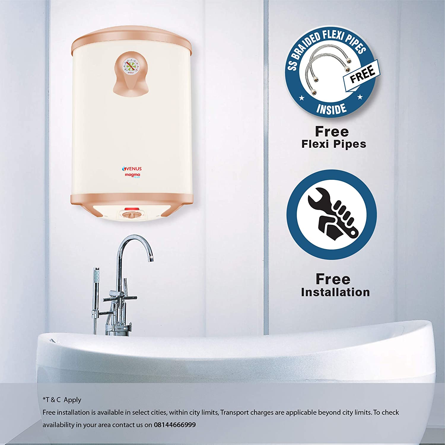Venus Magma Plus 25GV 25-Litre Water Heater Ivory-4 Stars