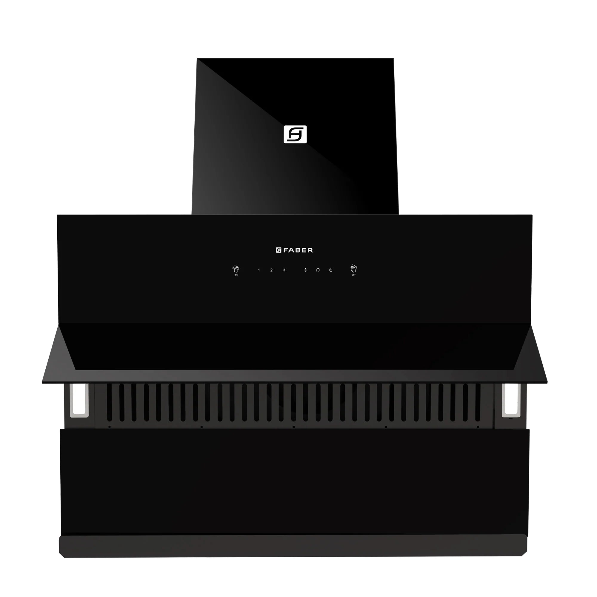 Faber ARIES FL HC SC BK IN 90 Chimney: Sleek and Powerful Kitchen Ventilation