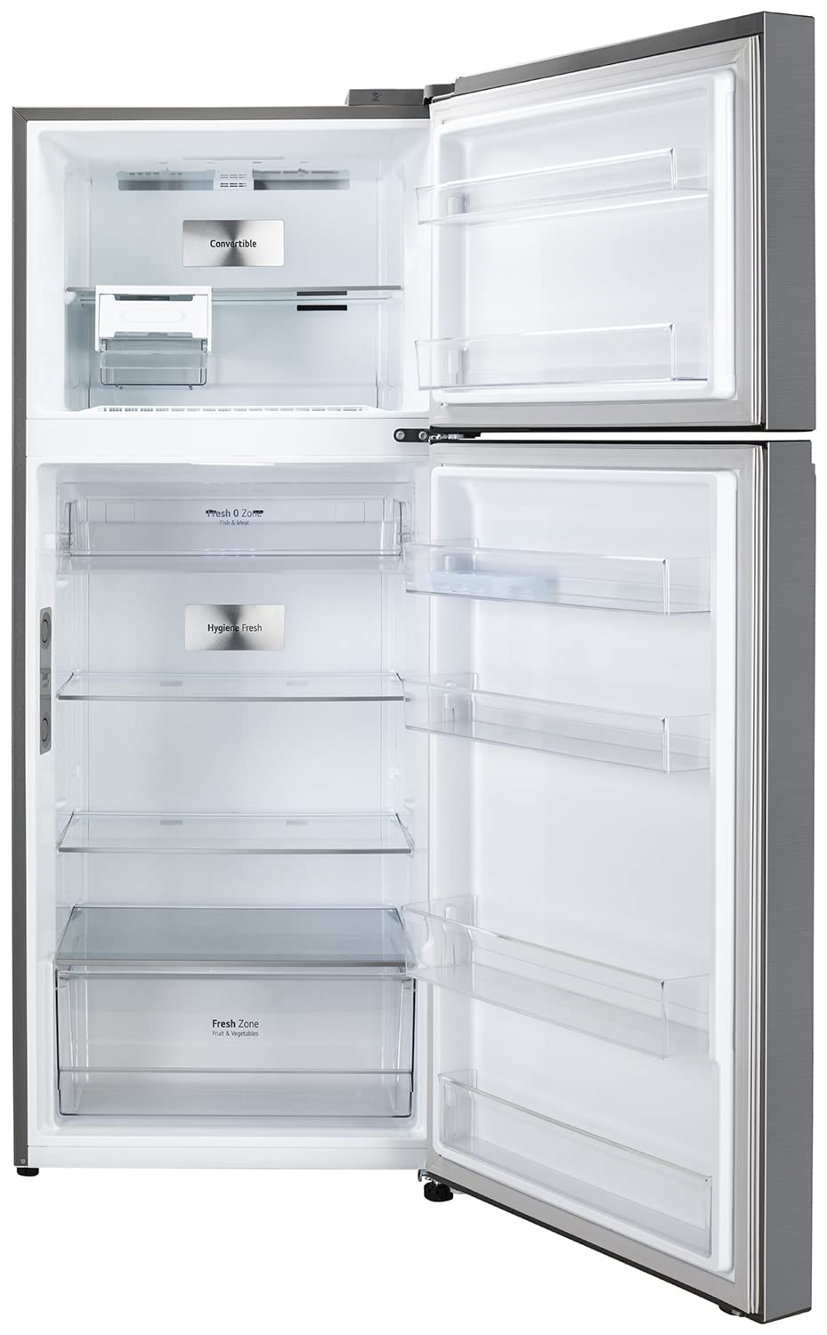 LG 398 L 3 Star Frost-Free Smart Inverter Wi-Fi Double Door Refrigerator (GL-T422VPZX, Shiny Steel, Convertible with Door Cooling+, Gross Volume- 423 L)
