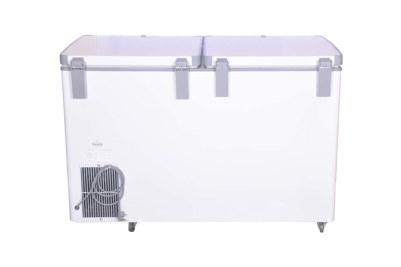 Voltas CF HT 320 DD P Double Door Deep Freezer, 320 Liters White
