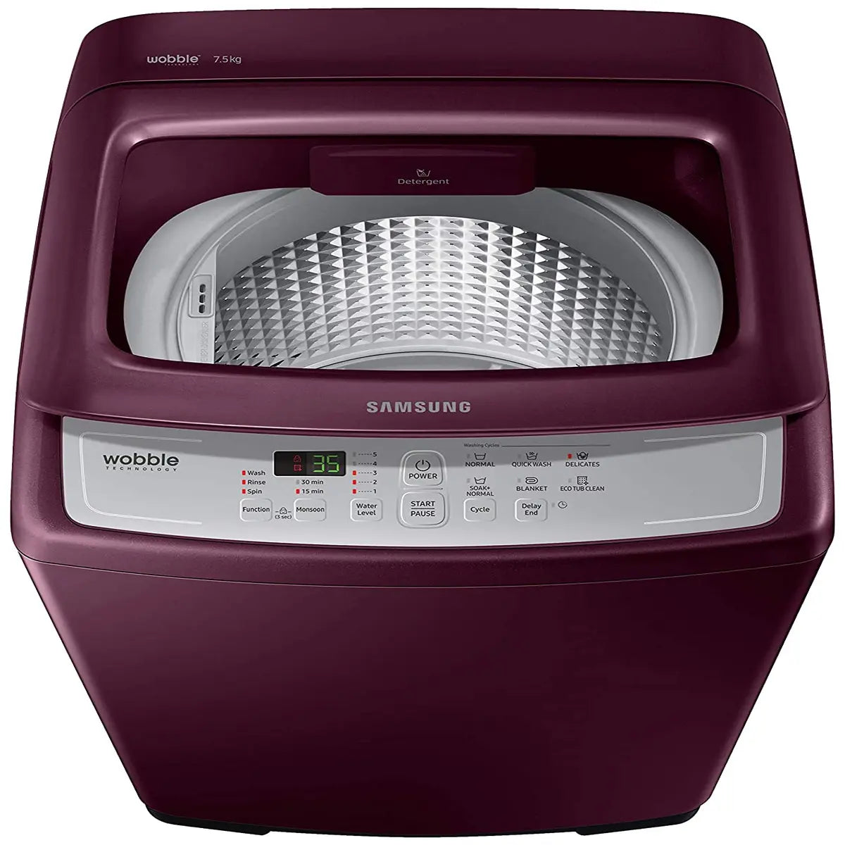 Samsung 7.5 kg Fully-Automatic Top Loading Washing Machine (WA75M4500HP/TL, Sparkling Plum)