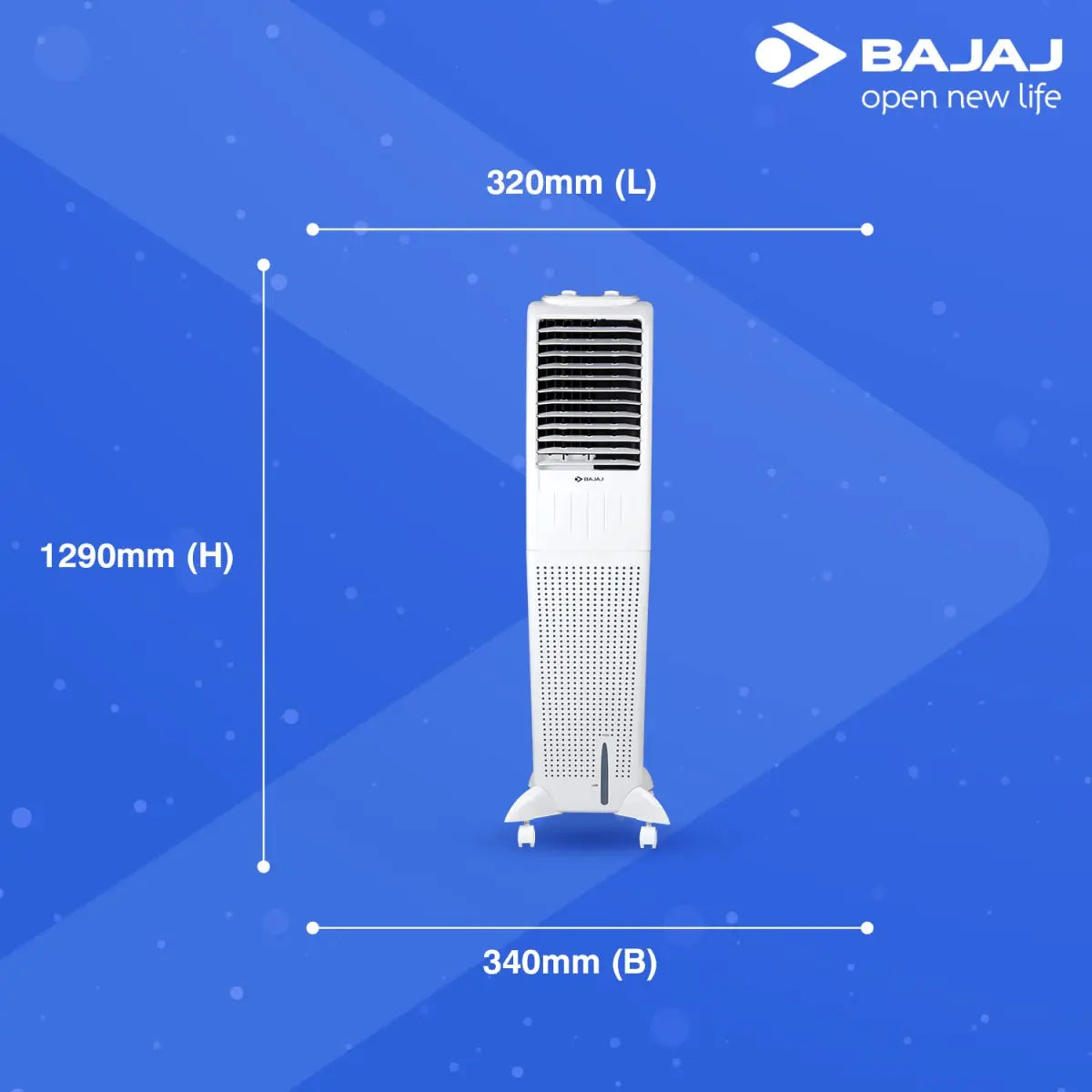 Bajaj TMH50 Tower AIR Cooler 50L White