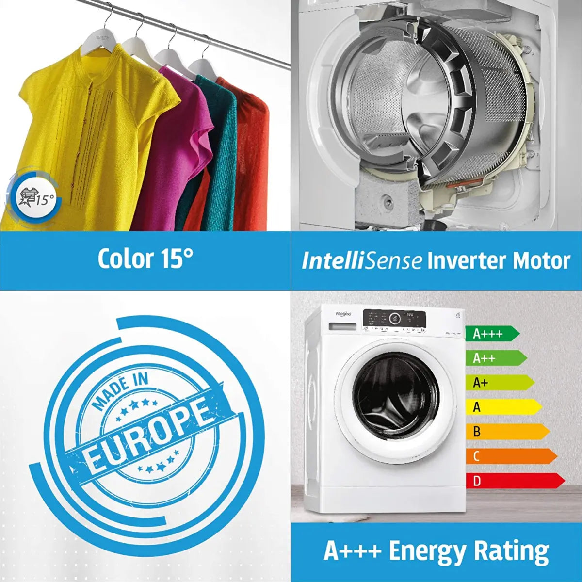 Whirlpool Supreme Care 7 Kg Fully Automatic Front Load Washing Machine ( 6th Sense SoftMove Technology, White, 10 Years Warranty )