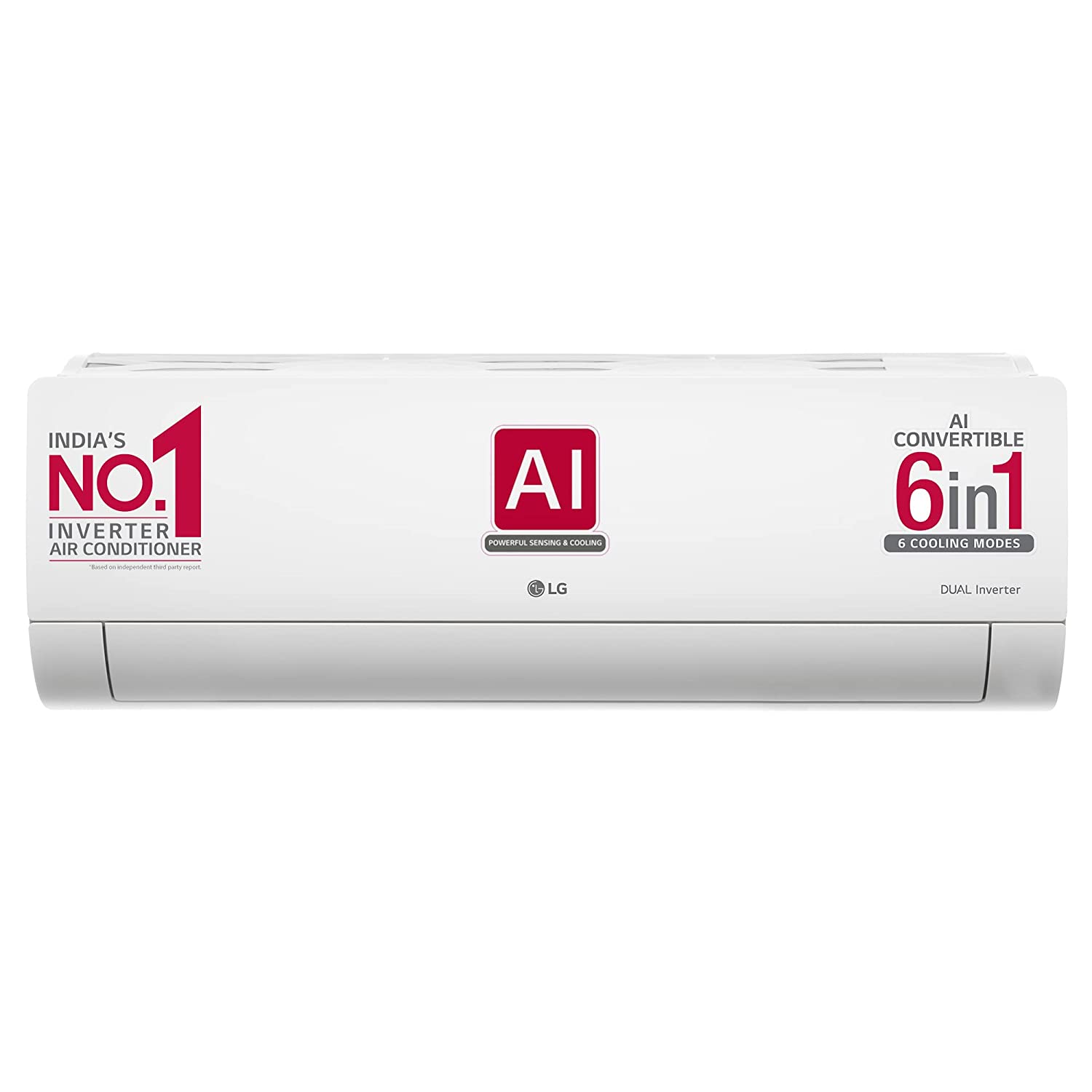LG 2.0 டன் 3 ஸ்டார் AI டூயல் இன்வெர்ட்டர் ஸ்பிளிட் AC RS-Q24ENXE, வெள்ளை