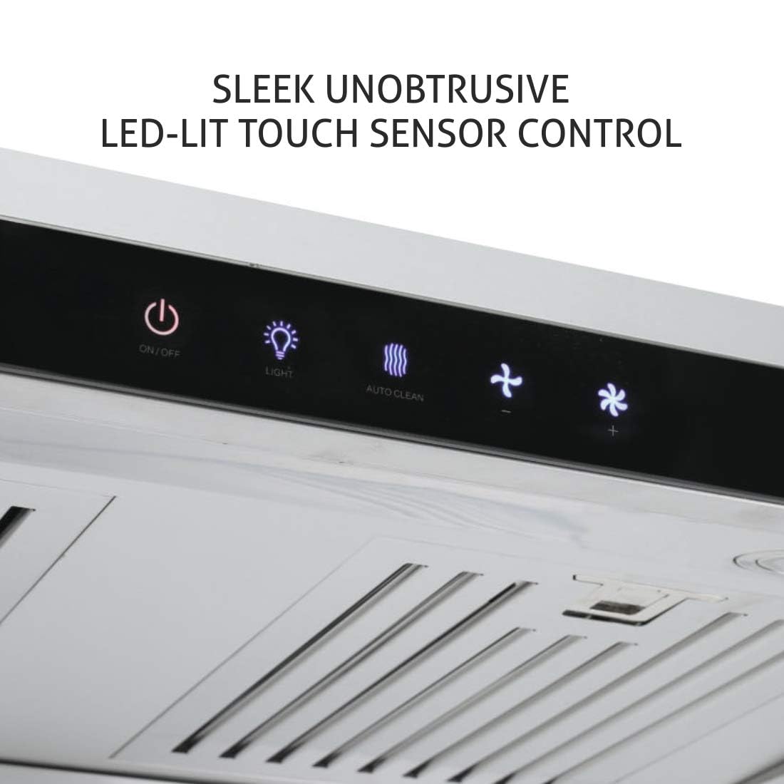 Glen 76cm 1250m3/hr Auto Clean Wall Mounted Kitchen Chimney 2 baffle Filters Touch Controls (6005, Black)