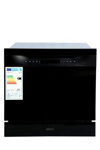 Carysil 08 Place Setting Semi Built in Dishwasher (DW004, Black SS)