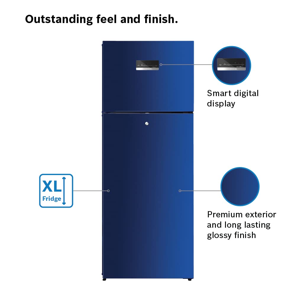 Bosch Max Convert 263L Inverter Frost Free Refrigerator (CTC27BT4NI, Convertible, Egyptian Blue, 2022 Model)
