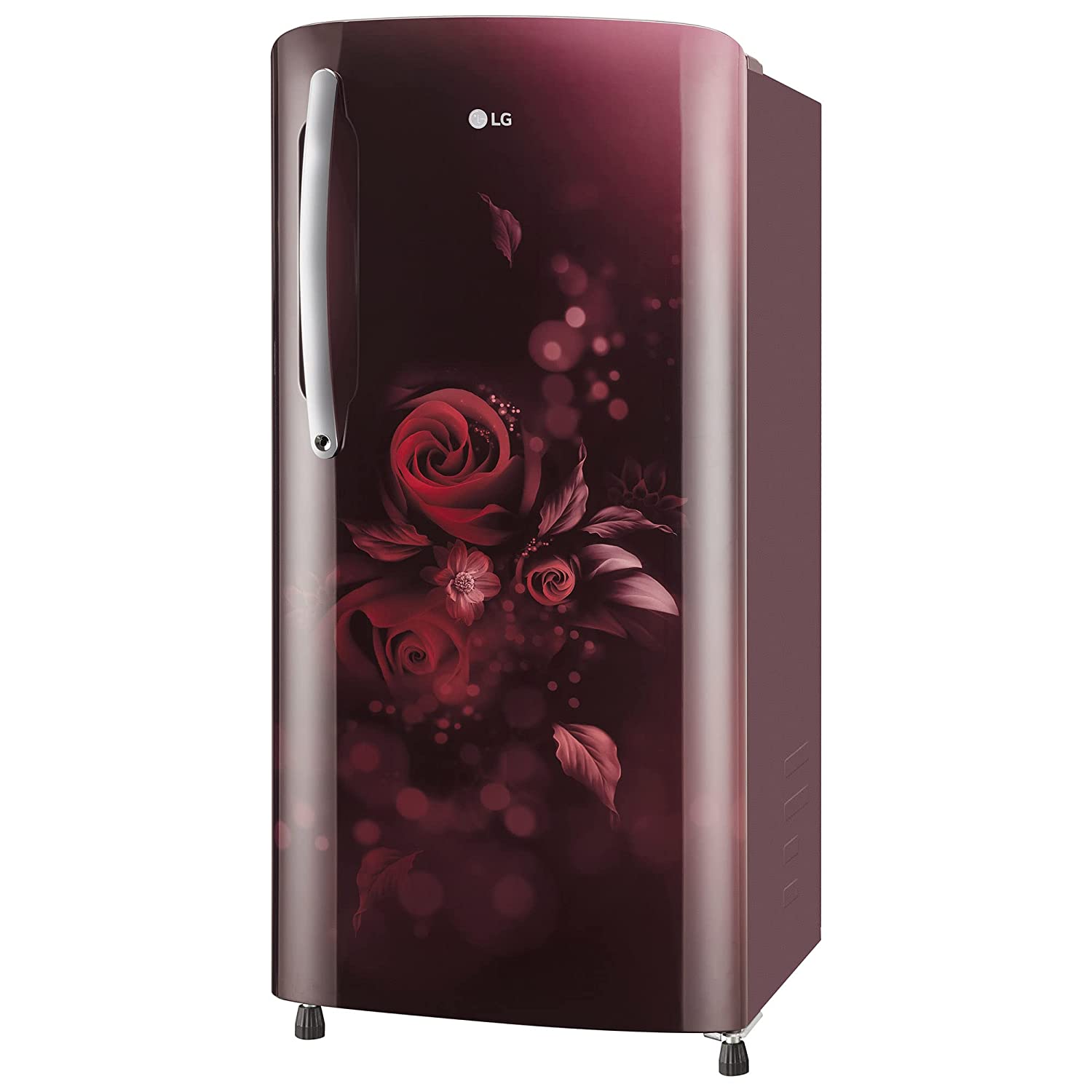 LG 204 L 5 Star Inverter Direct-Cool Single Door Refrigerator (GL-B211HSEZ, Scarlet Euphoria, With Smart Connect & Fast Ice Making, 2022 Model)