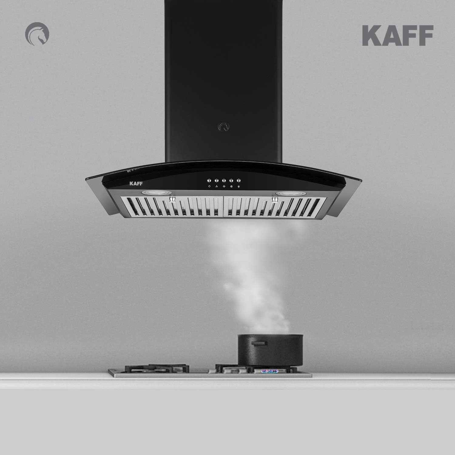 KAFF 60 cm 1150 m3/h Chimney (LUX BF 60, Black)