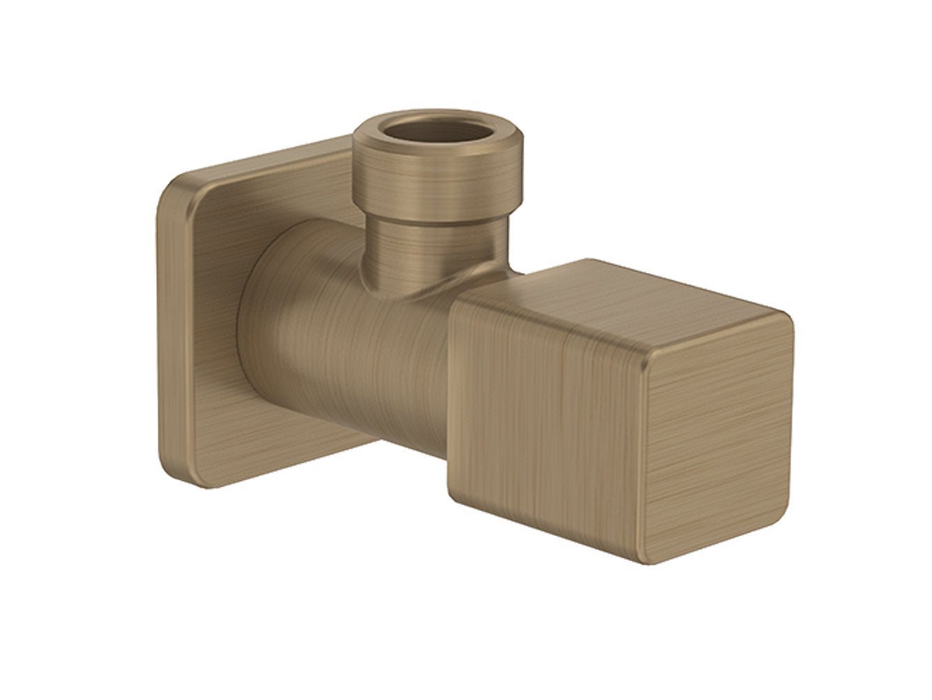 kohler K-80158IN-9-BV Square angle valve in brushed bronze