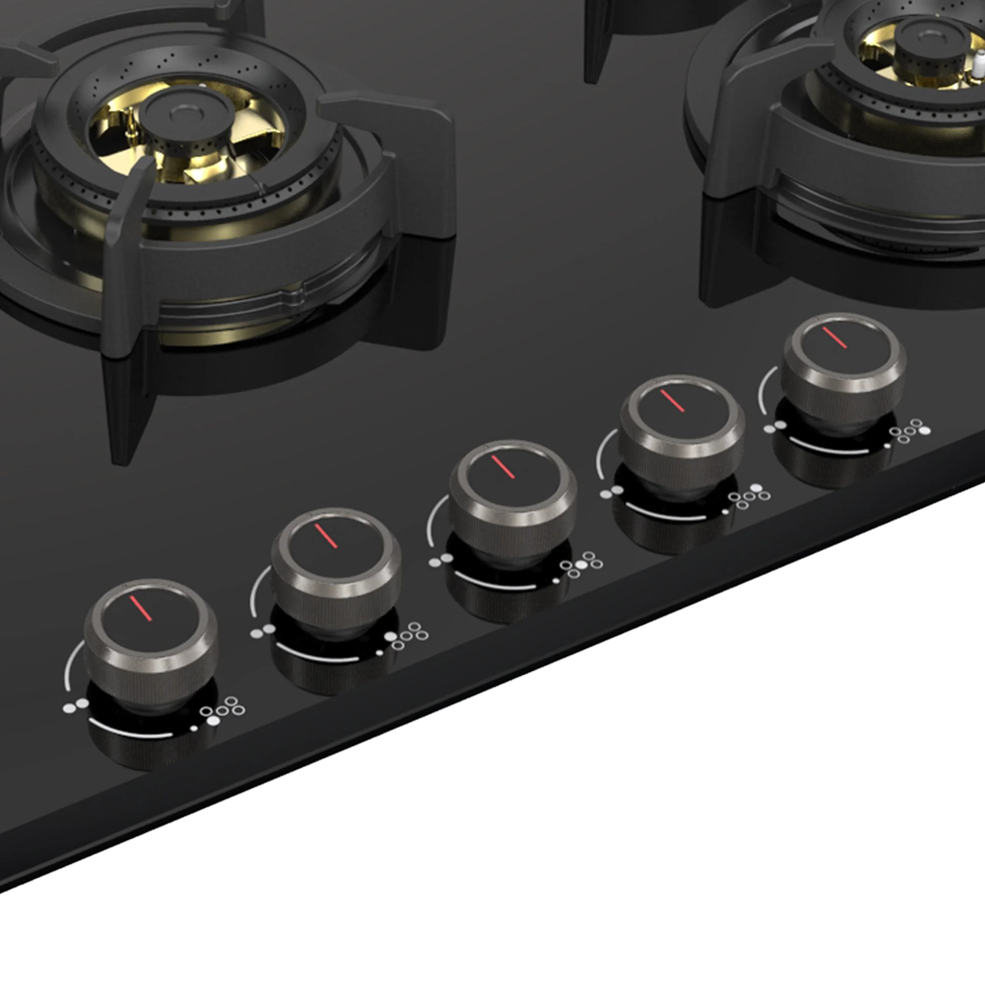 KAFF ASF 865 Tempered Glass Top 5-Burner Electric Hob - Sleek & Efficient
