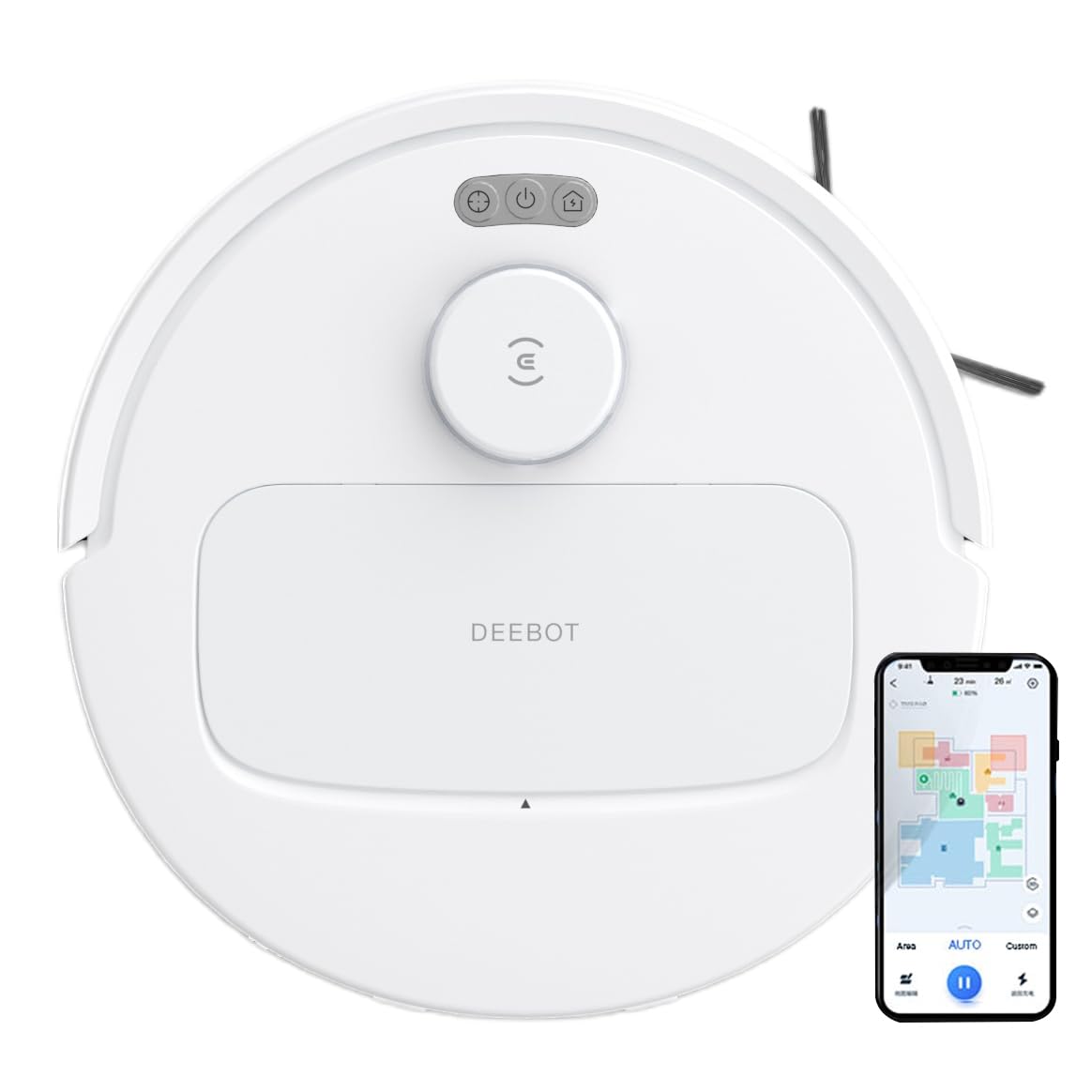 ECOVACS DEEBOT N30 White 2-in-1 Robot Vacuum & Mop, 2025 New Launch - 60