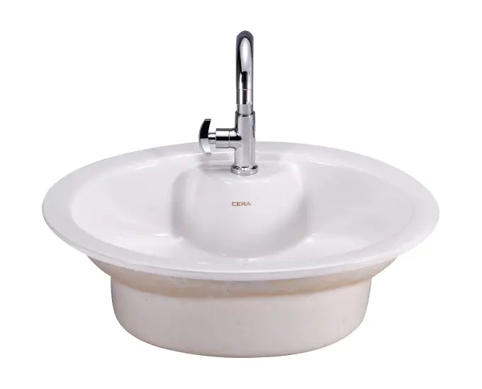 Cera S2030125 Cliff 550x460 mm Counter Wash Basin Ivory Colour