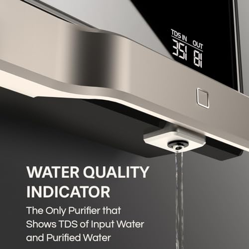 Aquaguard Slim Glass 9-Stage RO+UV Water Purifier | Toughened Glass Exterior (1st time ever) | Input & Output TDS Indicator | Slimmest RO Purifier | Active Copper Tech | Suitable for all Wate