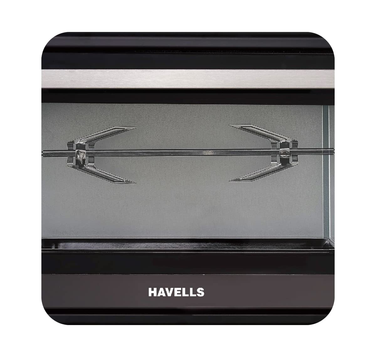 Havells Otg 48Rc Bl|Toughened Double Glass Door|60 Min Timer|Rotisserie|Convection|Inner Lamp|6 Heating Modes|4 Skewer Rods|Enamelled Coated Baking Tray|1800W&2Yr Warranty,48 Liter,1800 Watt,
