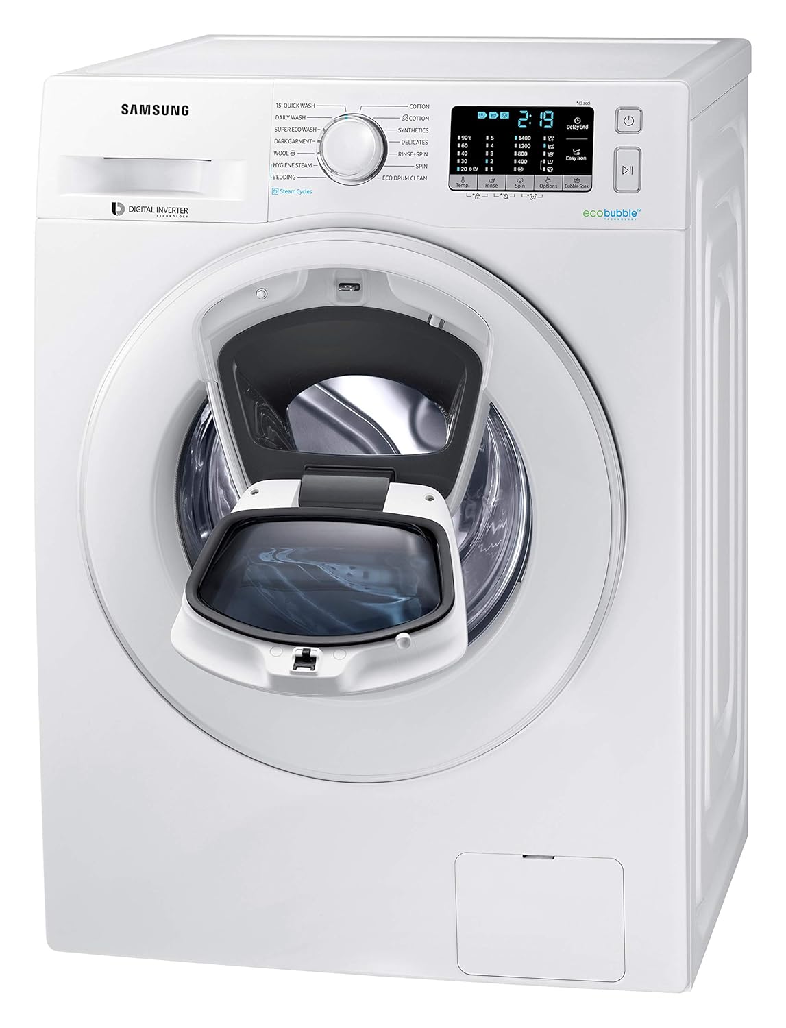 Samsung 8.0 Kg Inverter Front Load Washing Machine (WW81K54E0WW/TL, White) - Fully-Automatic, Energy Efficient