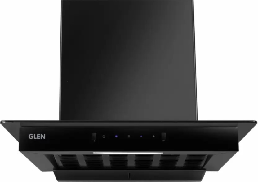 Glen Pace Slim Auto Clean T-Shape 60cm| Touch & Gesture Control| Autoclean| Filterless|Powerful Suction| Low Noise Wall Mounted Chimney (Black 1200 CMH)
