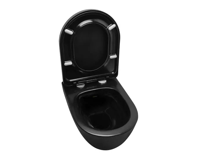 Cera S1044144MB Carnival Rimless Matt Black 510x365 mm Wall Hung EWC