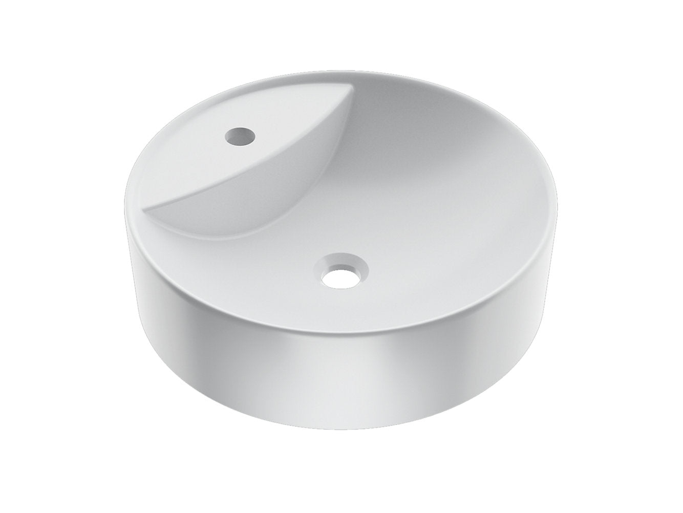 kohler K-29024IN-1-0 470mm vessel basin with single faucet hole in white