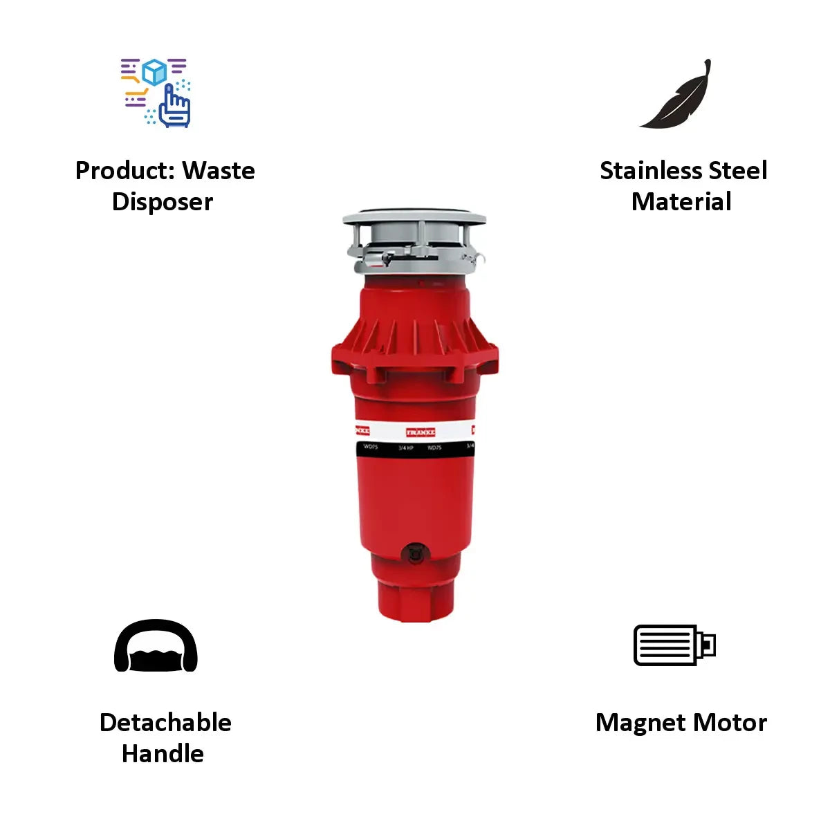 Franke Waste Disposal Turbo Elite Slimline TE-75S