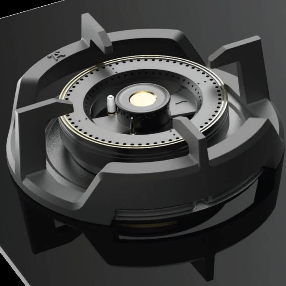 Hafele Augusta 360 60cm 3 Burner Built-in Gas Hob | Full Brass Burners