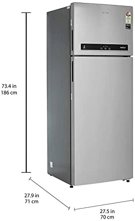 Whirlpool 500 L 3 Star Refrigerator INTELLIFRESH INV CNV 515 3S Alpha Steel