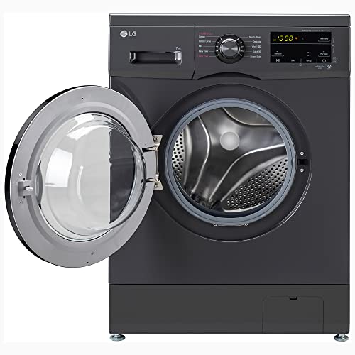 LG 7 Kg, 5 Star, Direct Drive Technology, Steam Wash, 6 Motion DD, Smart Diagnosis, Fully-Automatic Front Load Washing Machine (FHM1207SDM, Allergy Care, In-Built Heater, Touch Panel, Middle