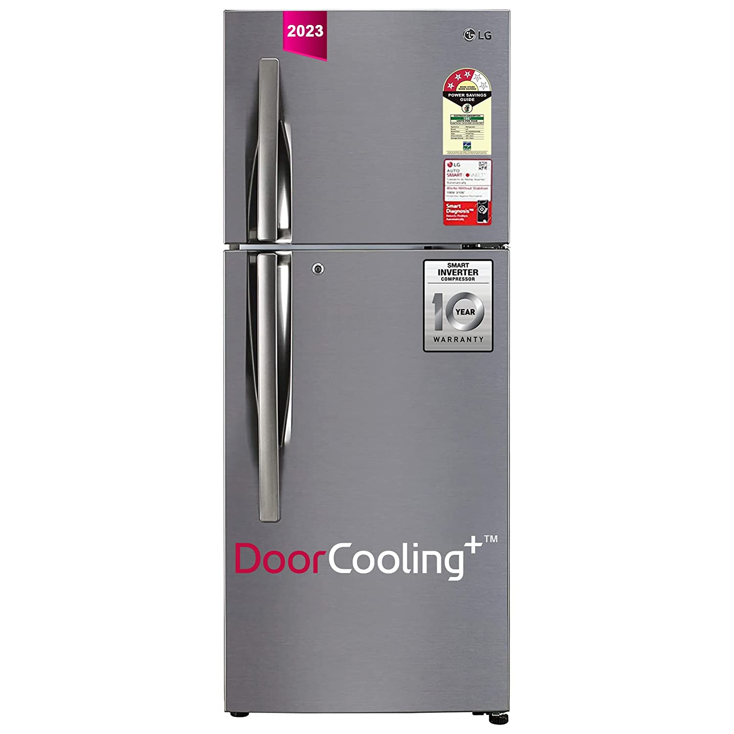 LG Refrigerator ‎GL-I292RPZX 242Lt 3Star Shiny Steel 	‎	‎