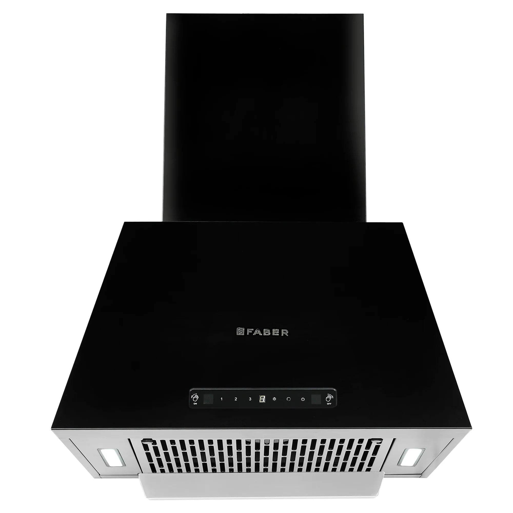 FABER HOOD OPTIMUS HC SC BK 60 Auto Clean Wall Mounted Chimney  (BLACK 1200 CMH)