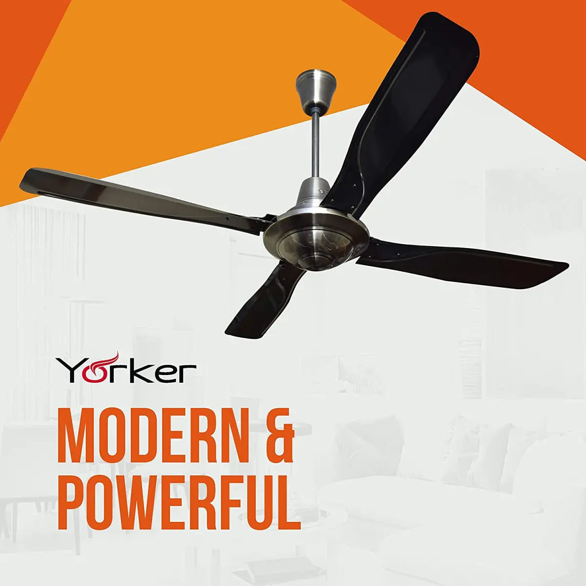 Havells Yorker 1320mm Ceiling Fan (Antique Brass)