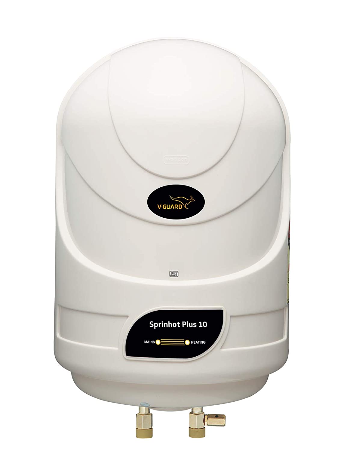 V-Guard Sprinhot 10L Water Heater Ivory Wall Mount