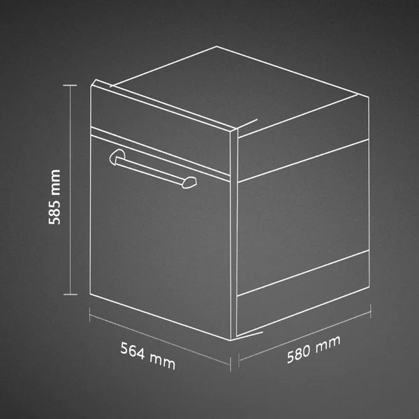 Kaff OV 81TC BL AFR Built-In Oven: Air Fryer for Efficient and Versatile Cooking