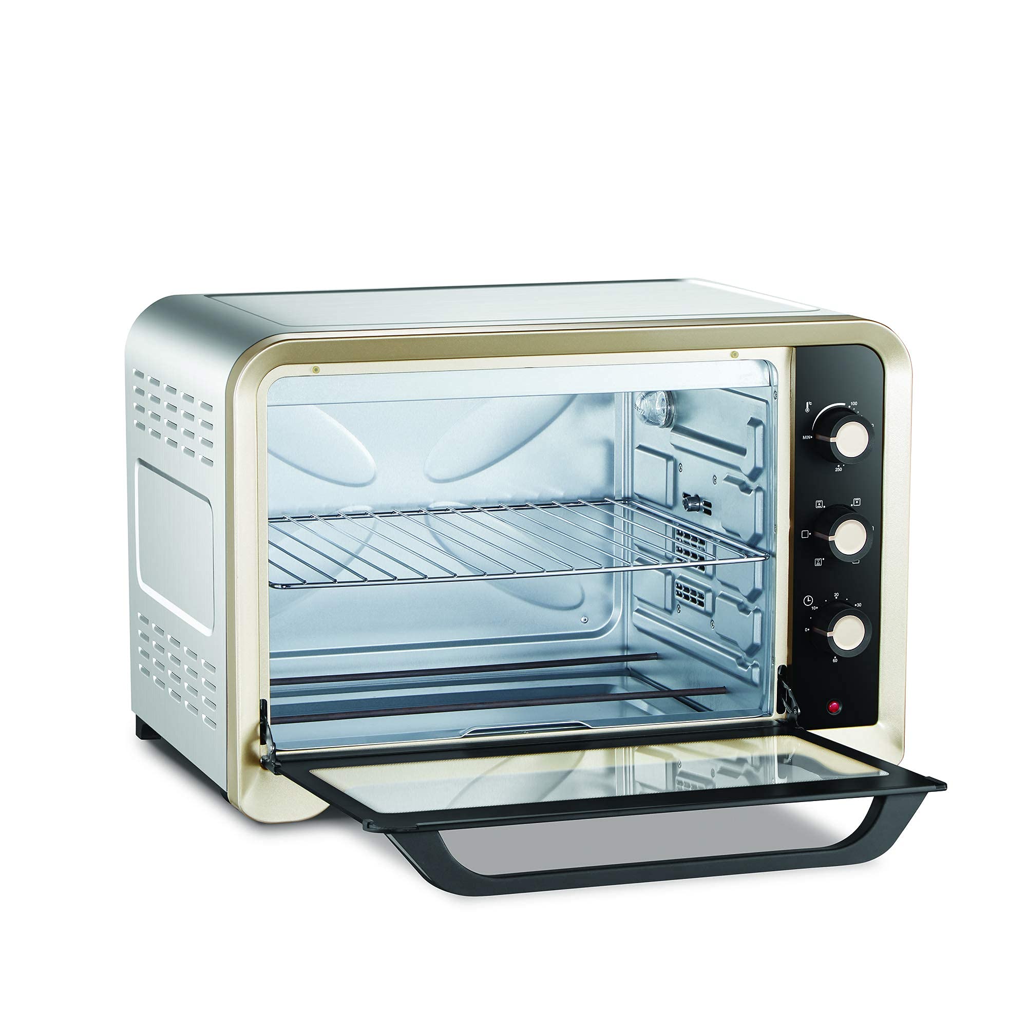 (Renewed) Morphy Richards 60 Ltr 60RCSS LuxeChef Oven Toaster Griller, with Convection and Rotisserie Function, Gold