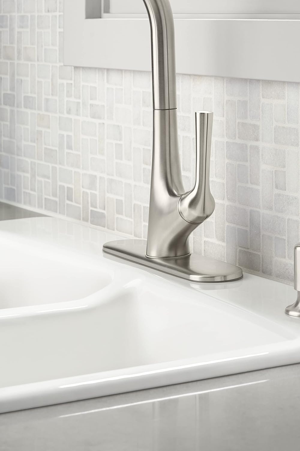 Kohler Strive™ Kitchen Sink with Lifetime Warranty|1.2 mm Thick Stainless Steel Double Equal Bowl with SilentShield™|10" Deep, Round Corners for Easy Cleaning | 45x20x10 inches, Brushed Matte Steel