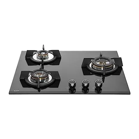 KAFF Built-in Hob Tempered Glass 3 Burner Hob Black - KH 60 BR 31