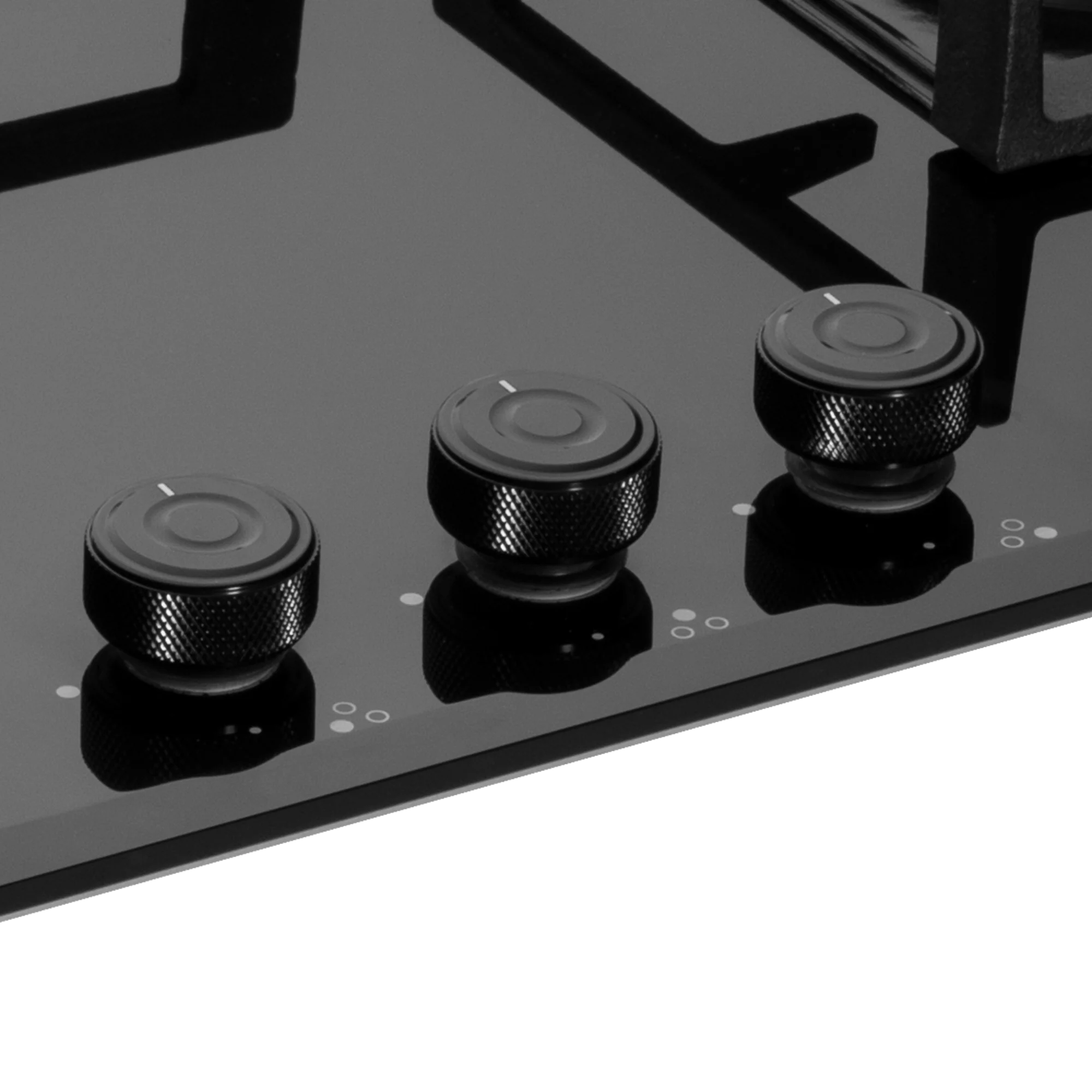 Kaff MFBX 764 - Full Brass Burners Built-in Hob with Square Drip Tray