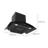 Faber Enigma BLDC HC SC FL BK IN 75cm 1600m3/hr Ducted Auto Clean Chimney with Gesture Control