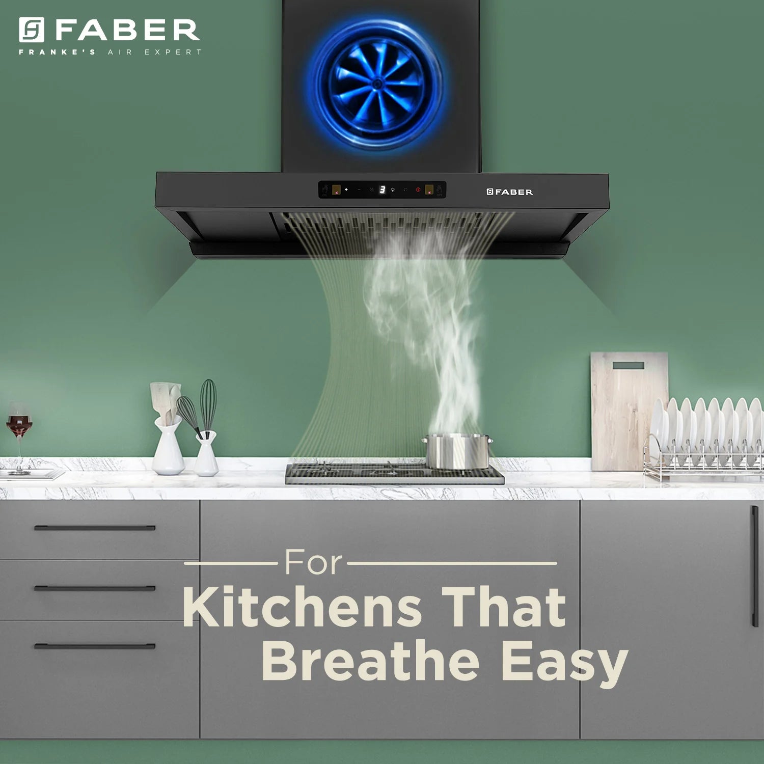 Faber 1500 M3/Hr 75 Cm Hood CHARM BLDC HC SC FL BK IN
