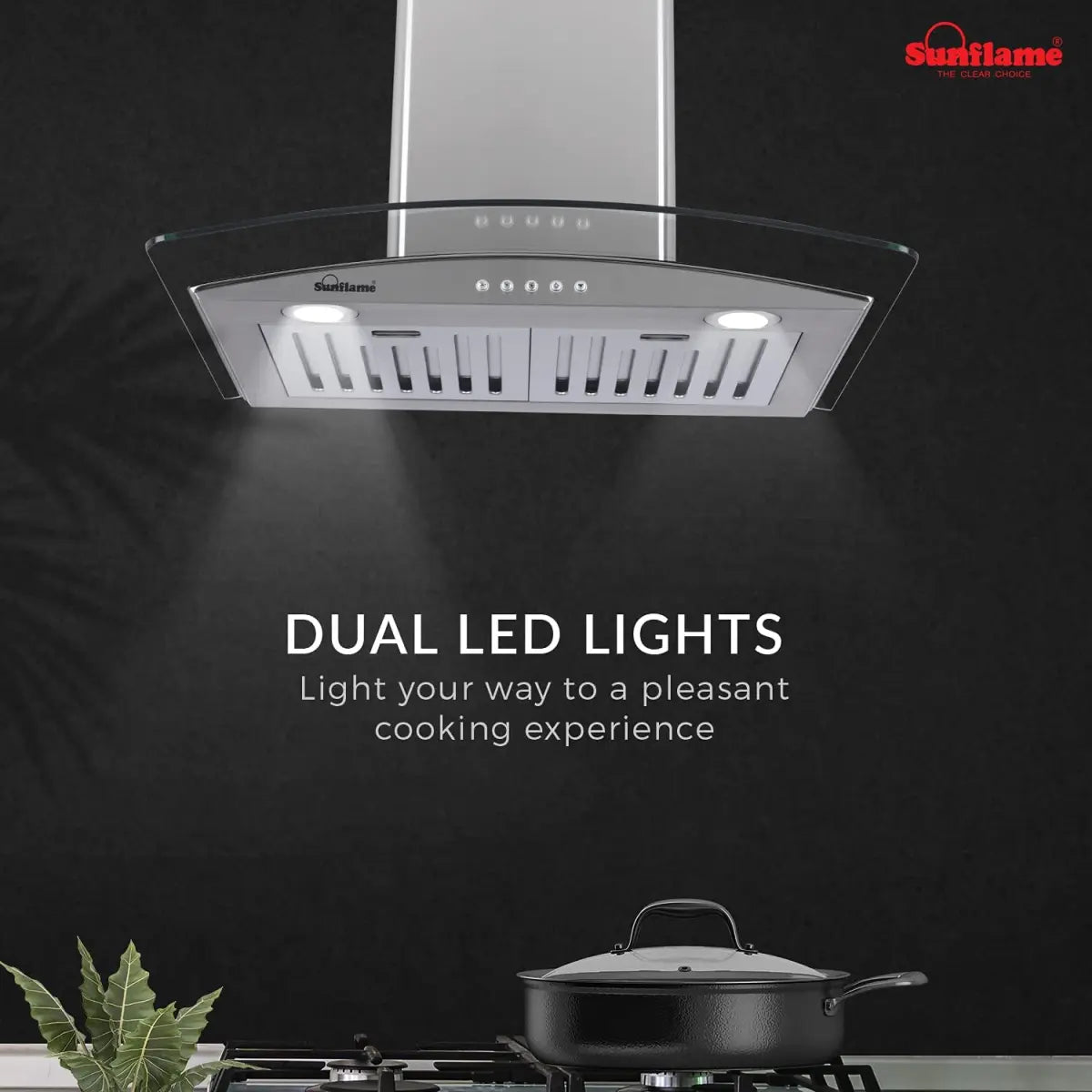Sunflame lotus chimney 60 SS ac dx