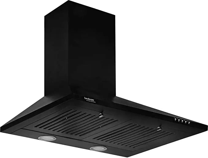 Hindware Chimney Myra Black 60cm 1000m3/hr Baffle Filters